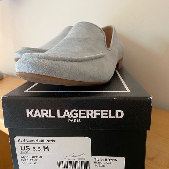 Souliers Karl Lagerfeld, bleu - Picture 2 of 4